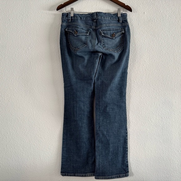 Nine West Y2K Jeans Denim Bootcut Medium Wash Mid Rise Zip Closure Size 6 / 27 - Picture 15 of 16